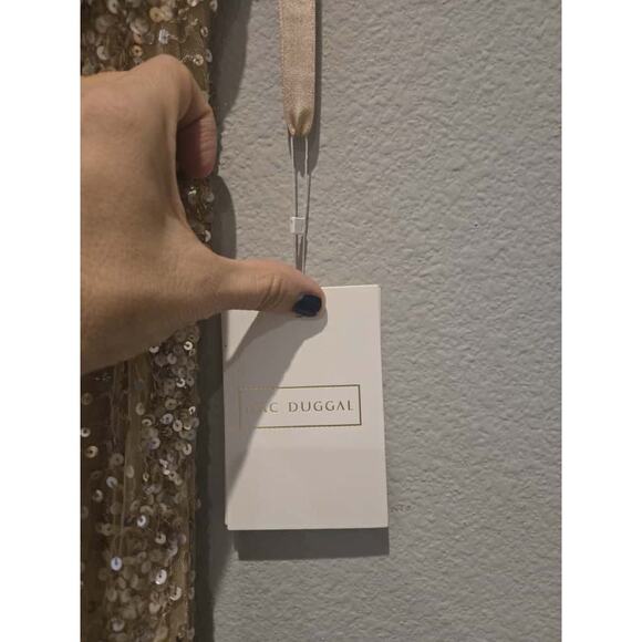 Mac Duggal Women's 5619 Plus Size 20 Nude Beige Beaded Sequin Gown Formal Dress - Picture 7 of 16